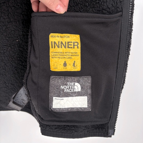 NORTH FACE Girl's Black Fleece Zip Jacket M - Picture 8 of 10